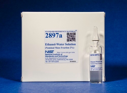 SRM 2897a - 乙醇-水溶液(標稱質量分數2%)