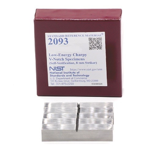 SRM 2093 - 低能量Charpy V-缺口樣本(自驗證，8毫米射手)