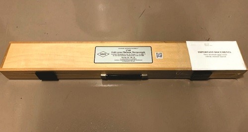 SRM 1749 - 金對鉑熱電偶認證溫度計標準品