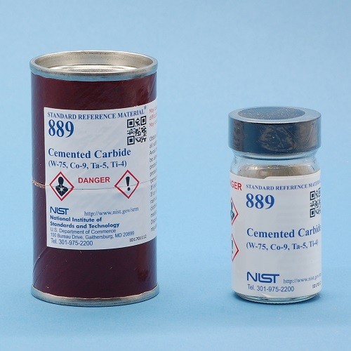 SRM 889 - 硬質合金(W-75，Co-9，Ta-5，Ti-4)標準品