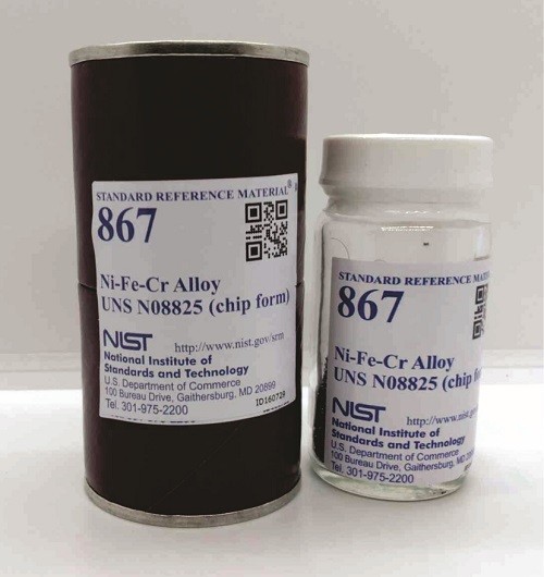 SRM 867 - Ni-Fe-Cr合金UNS N 08825(晶片形式)標(biāo)準(zhǔn)品