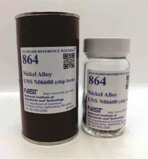 SRM 864 - 鎳合金UNS N 06600(晶片形式)標(biāo)準(zhǔn)品